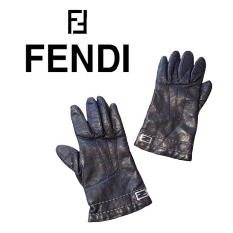 fendi gloves mens|Men's Designer Fendi Gloves .